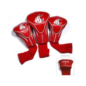 New Team Golf WSU Washington State Cougars Crimson 3 Pack Contour Headcovers